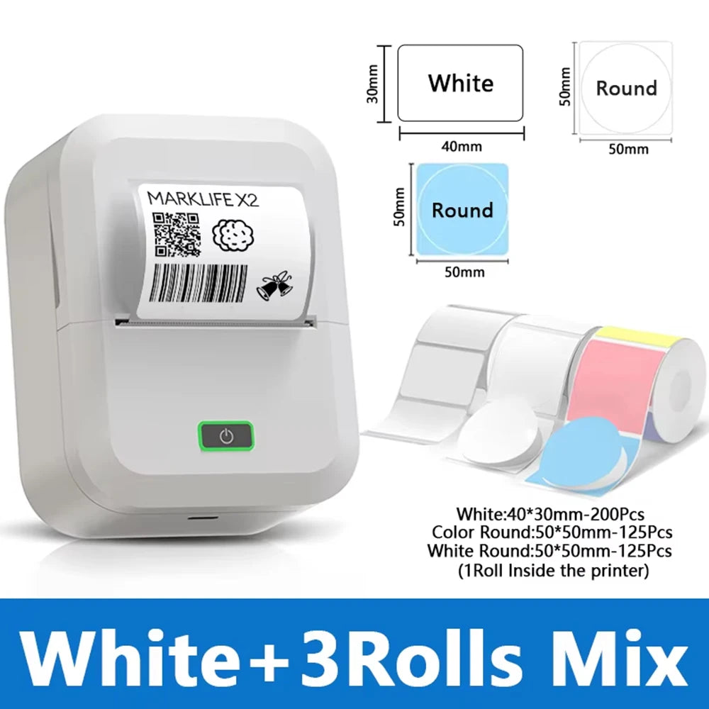 Marklife X2 Portable Bluetooth Thermal Label Printer