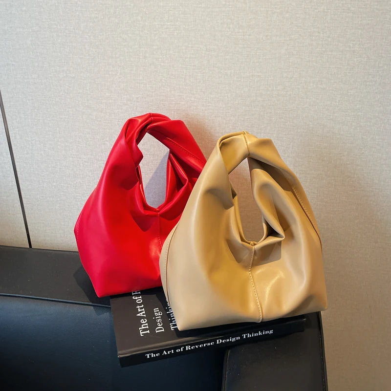 LEFTSIDE Design Small PU Leather Shoulder Bag For Women 2025 New Trend Fashion Y2K Handbags and Purses Females Bucket Bag