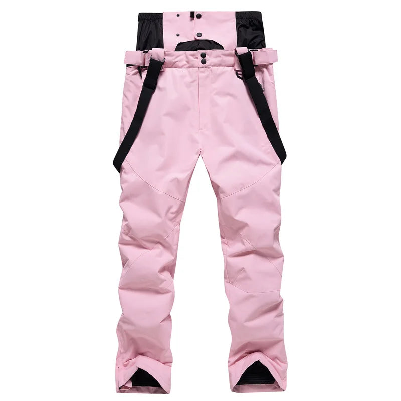 Women and Men's Ski Trousers Windproof Waterproof Snowboarding Winter Outdoor Warm Breathable Snow Male Female Sports Pants