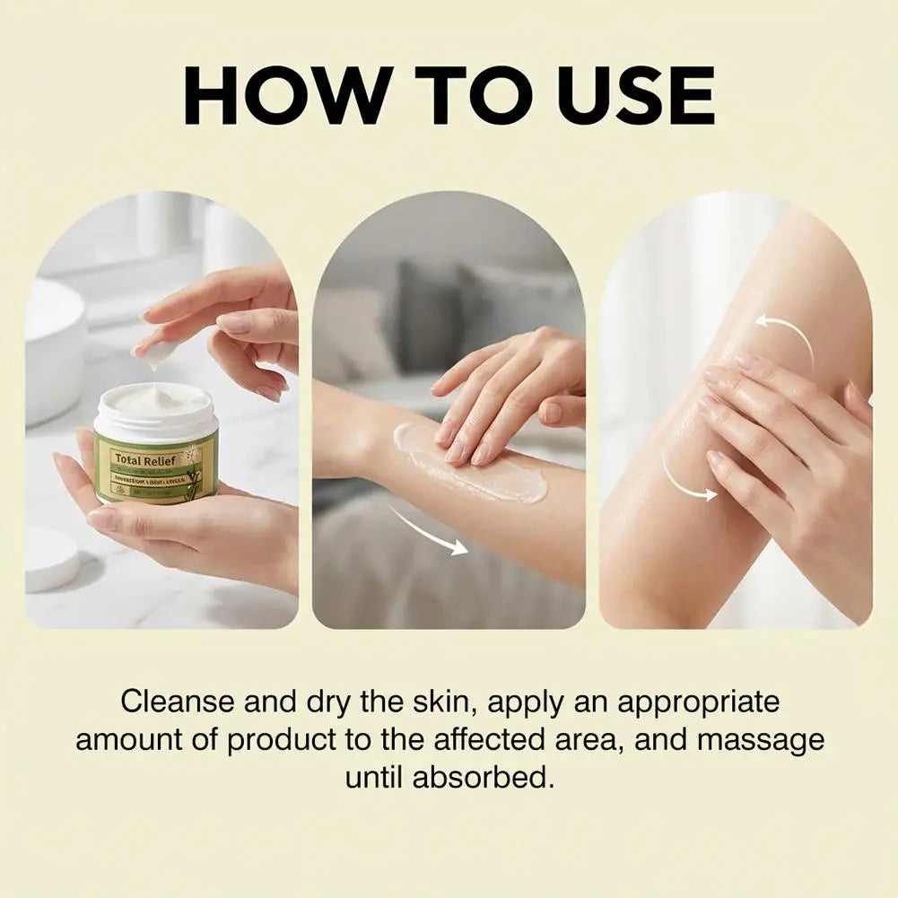 1-3Pcs  Magnesium Soothing Body Cream - Relieves Tension & Muscle Discomfort, Deep Moisturizing Joint Relief Cream for All Skin