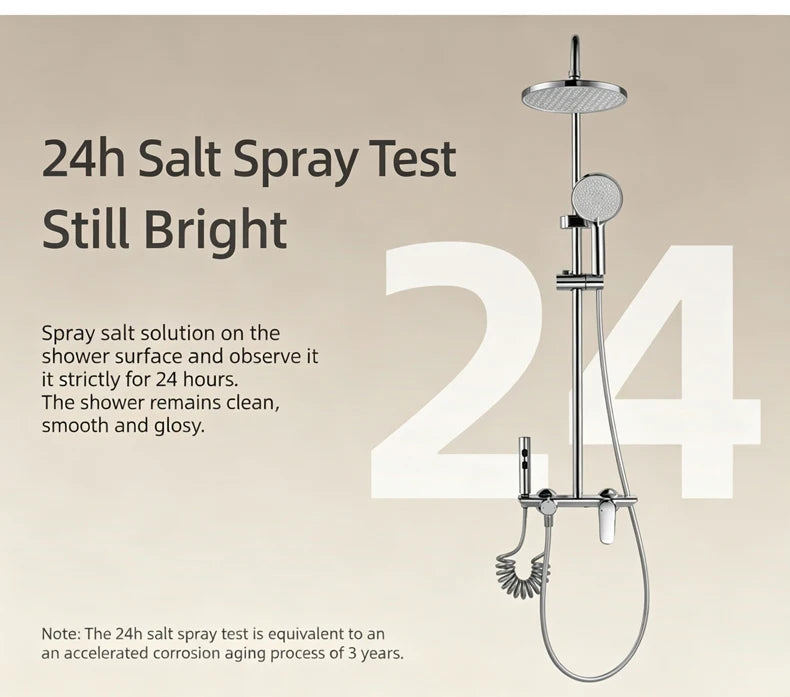 Household Silver Bathroom Shower Set MultiFunction Gray Rainfall Showers Hot and Cold Water Bathtub Shower Faucet Set Hotel