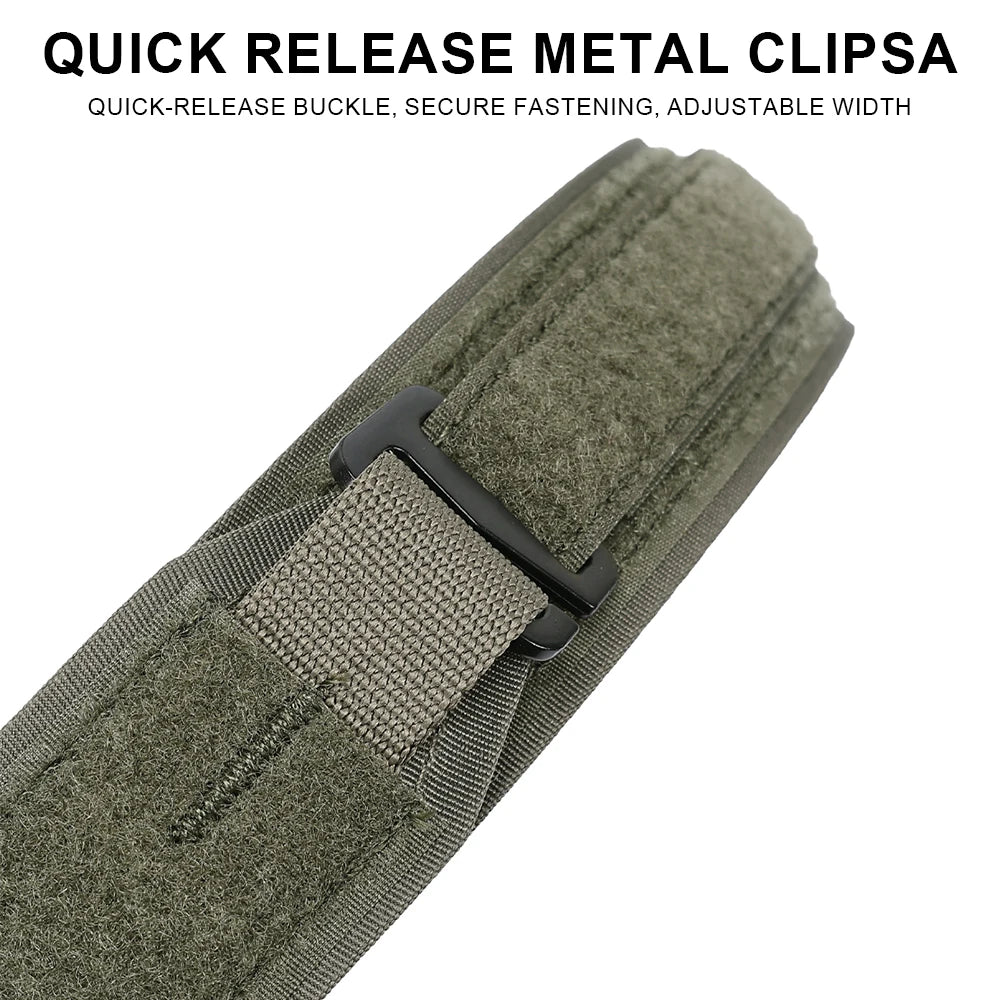 Quick Release Adjustable Tactical Inner Nylon Belt URL Outdoor Camping Hunting Hiking Airsoft Waist Strap SINAIRSOFT