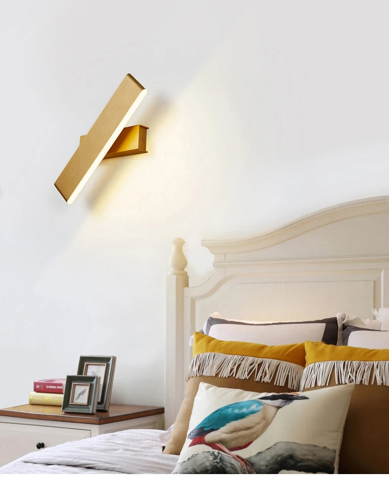 Led Indoor Wall Lamps Rotation Adjustable Modern Wall Sconce Stair Wall Light Fixture Hallway Bedroom Bedside led Wall Lamp