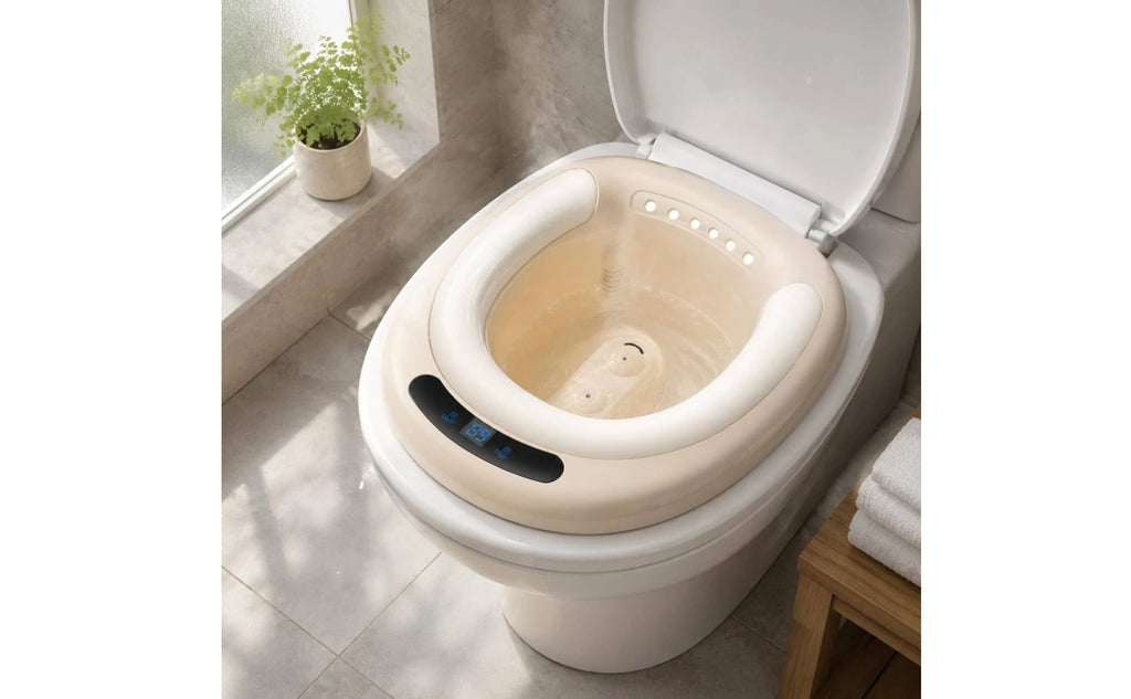 Electric Sitz Bath Basin Automatic Water Spray Toilet Sitz Bath Seat Pregnancy Wash Basin Easy to Use Health Care Item Portable