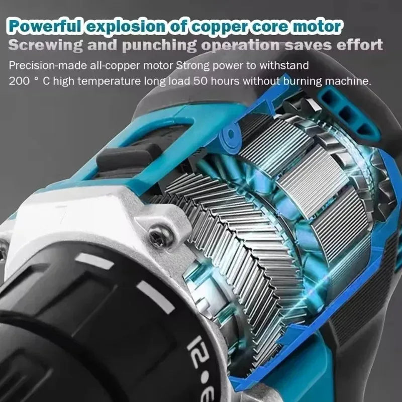 Makita DDF487 18V Wireless Brushless Drill Driver Light Lithium Equipment For Workshop Drilling And Fastening Tasks