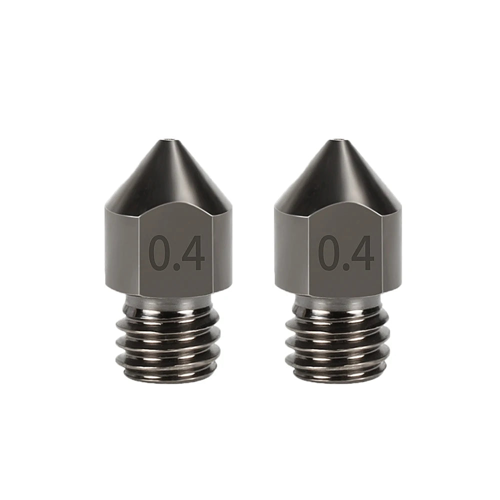 1/2/3Pcs Hardened Steel Nozzle 0.4mm 3D Printer MK8 Nozzles Tool High Temperature Wear Resistant for Makerbot Creality Ender 3