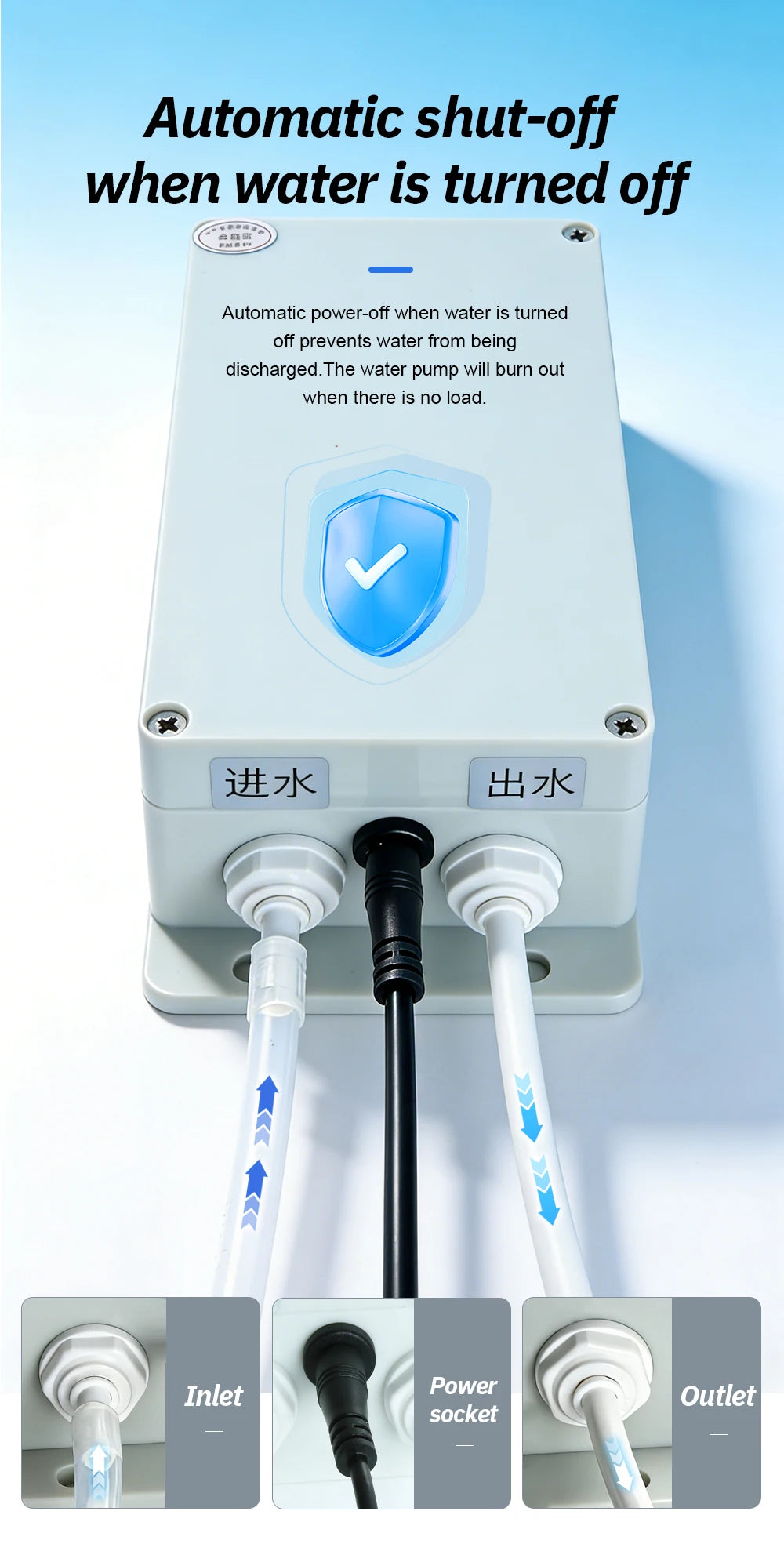 Automatic Water Suction Pump 12V Electric Water Pump Faucet Galley 1.5 L/ min Caravan Motorhome Boat Kitchen Water Pump