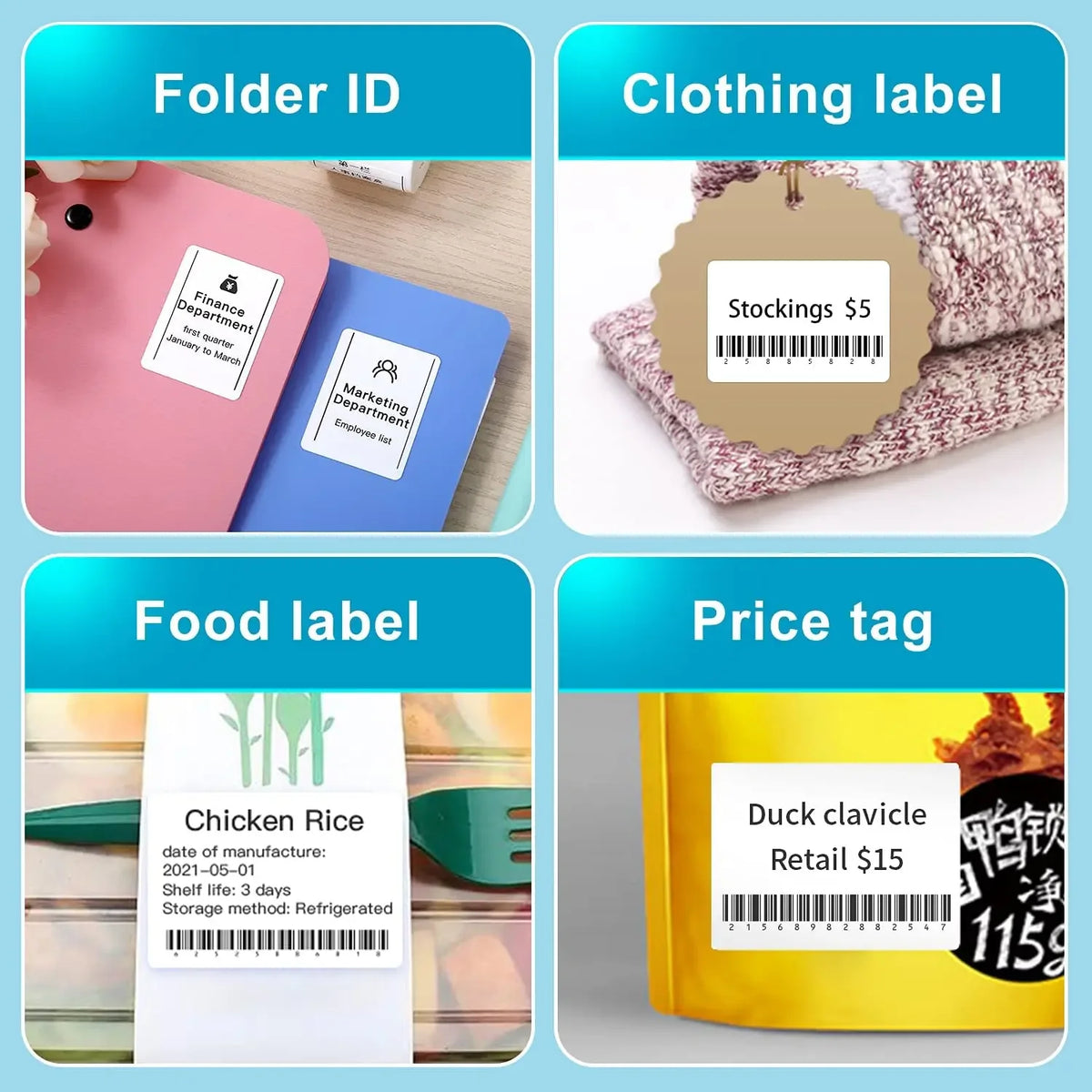 Niimbot M2/M3  White Label Paper Self-adhesive Thermal Transfer Printing Waterproof Sticker for Niimbot M2/M3 Printer