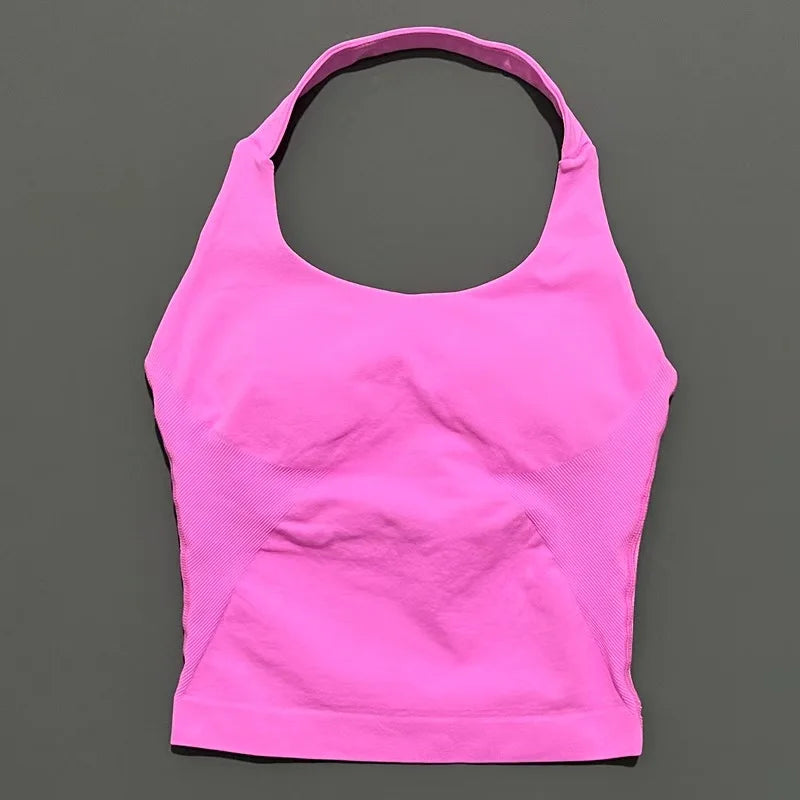 Women's Halter-Neck Sports Tank Top