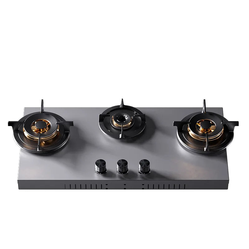 A Brand-new Luxurious Kitchen with Fully Integrated Gas Stove Burners