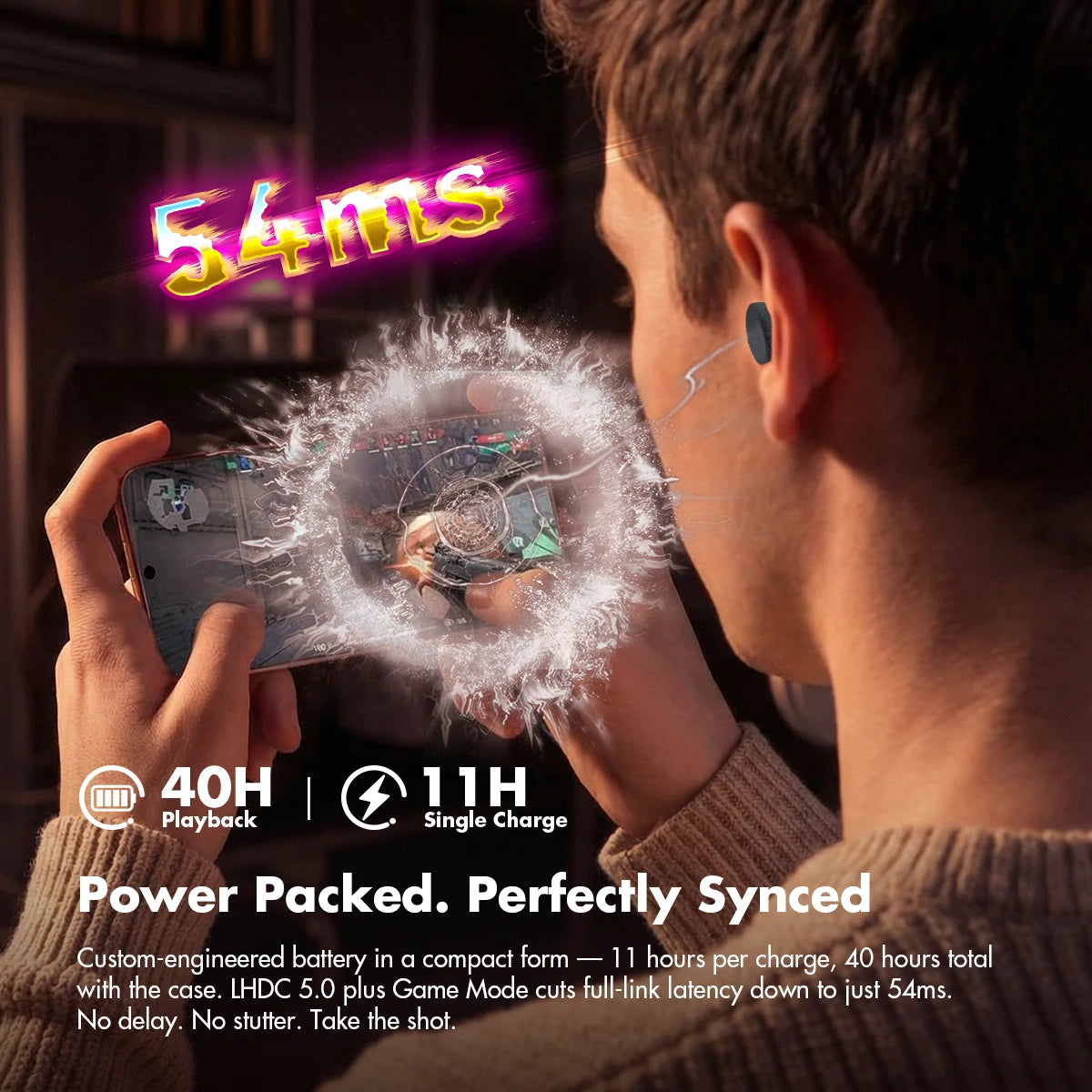 ROSESELSA Ceramics Ultra True Wireless Earbuds, Hi-Res LDAC/LHDC Audio, HR+ Planck Driv，50dB Hybrid ANC Earphones,4 Mic AI Call