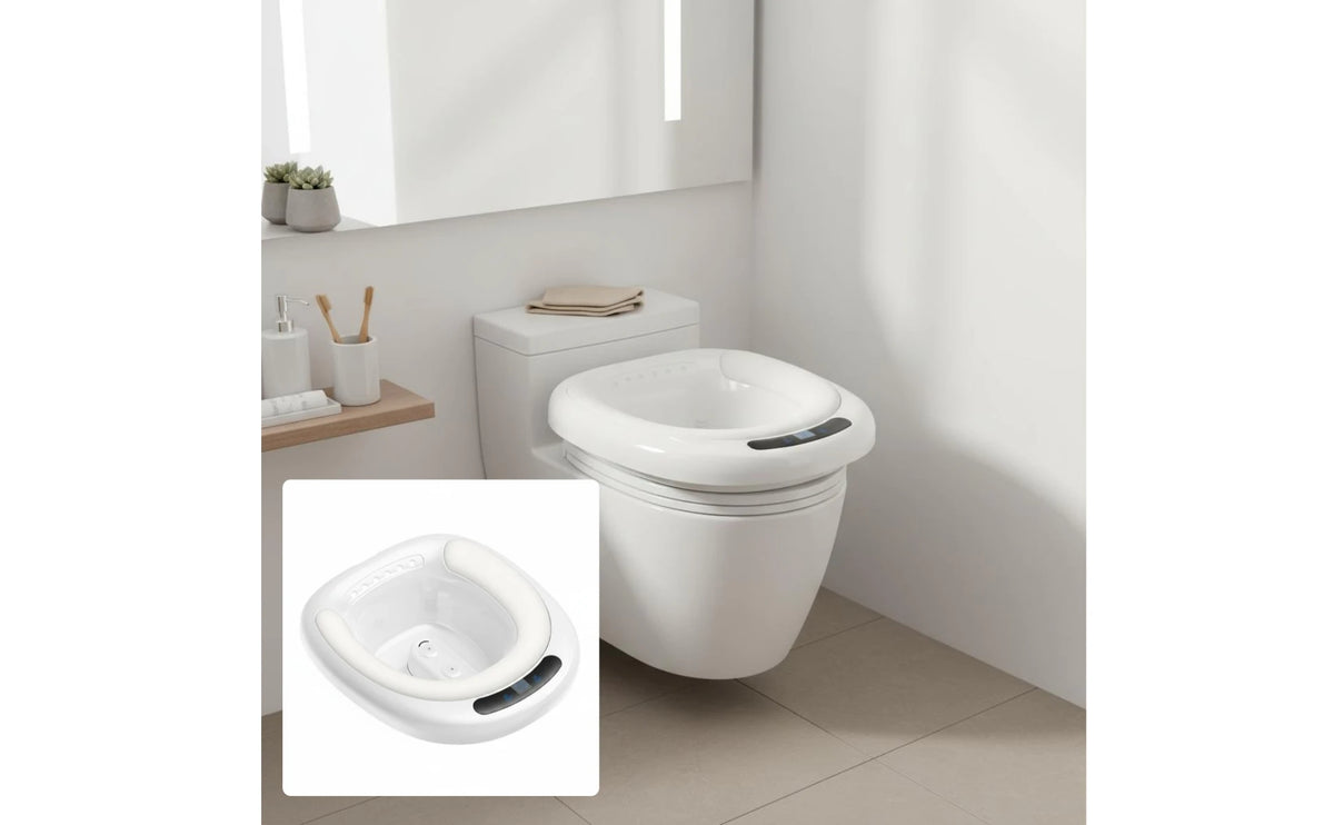 Electric Sitz Bath Basin Automatic Water Spray Toilet Sitz Bath Seat Pregnancy Wash Basin Easy to Use Health Care Item Portable