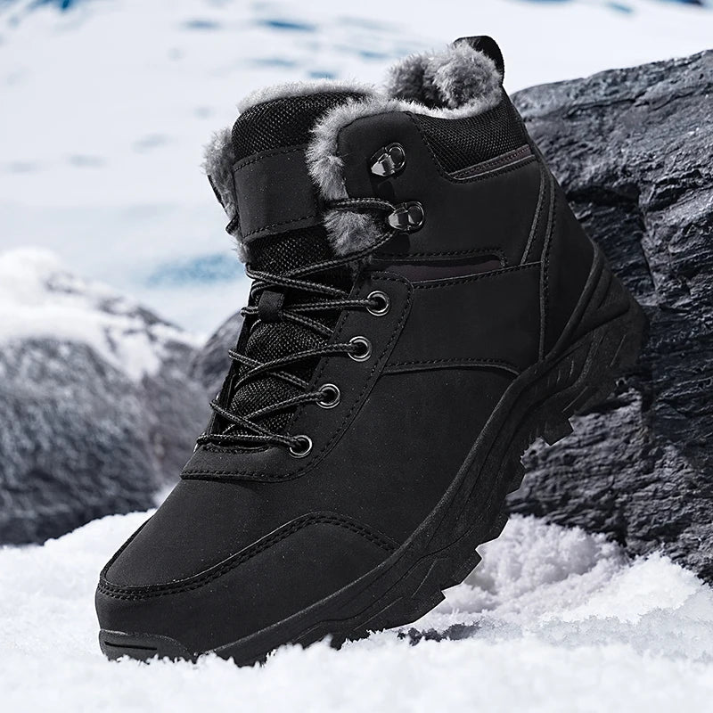 men boots 2024 New Winter Slippers Warm Men Shoes Waterproof Non-Slip Plush Sneakers Male tenis shoes Boots Men Sneakers Winter