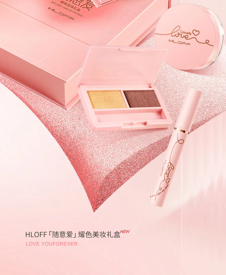 HLOFF Random Love Yao Color Makeup High-End Gift Set Valentine's Day Birthday Gift Lipstick Cushion Makeup Set