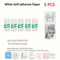 Transparent Self-Adhesive Thermal Paper, Glossy 57x25mm Printer Paper, Compatible with Portable Mini Pocket Thermal Printers