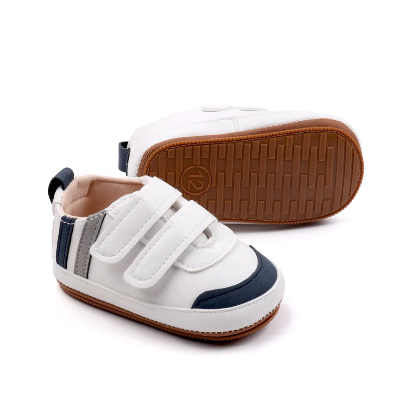 Baby Shoes Soft PU PVC High Quality Anti-slip Sole Newborn Toddler Prewalking Sneaker Spring and Autumn Style 2024 New  BXC3223