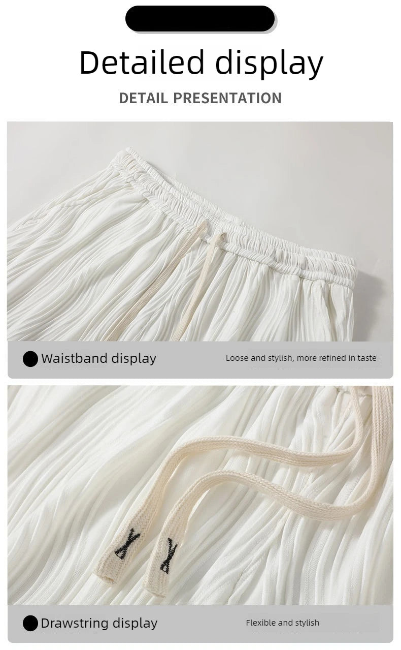 Extra Big Size Men Ice Silk Short Elastic Waist Casual Bermuda Male Summer Cool Icy Plus Large 11XL Loose Fit Stretch Breathable