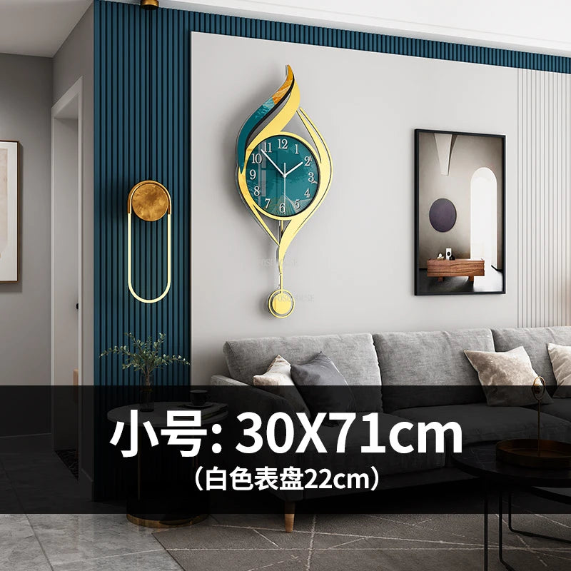 Creative Light Luxury Metal Wall Clocks Living Room Wall Clock Minimalist Modern High-end Wall Watch Nordic New Home Decoration