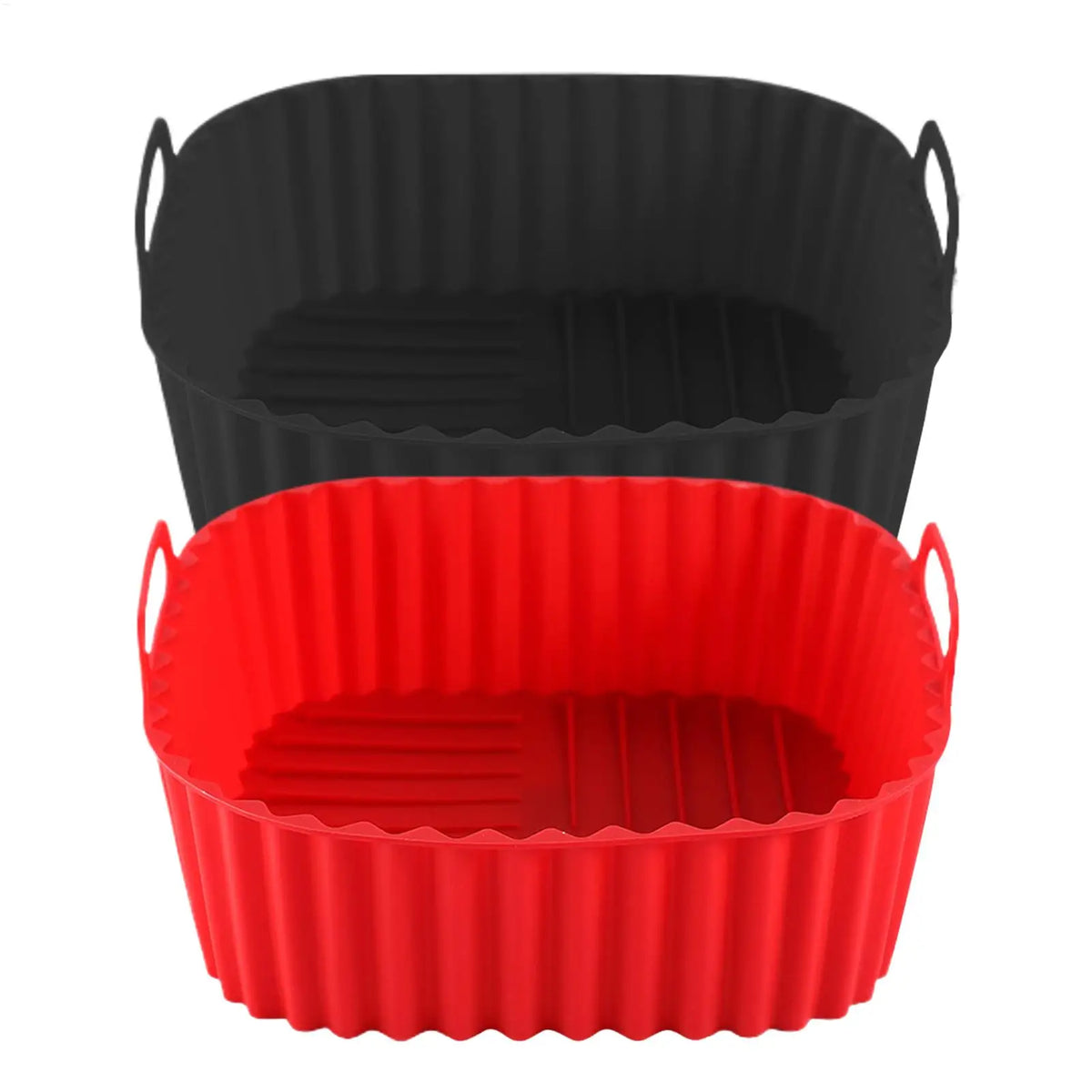 Silicone Air Fryer Liner Silicone baking Tray Square Air Fryer Plate Non-stick Baking Tray For Cooking Roasting Grilling Pizza