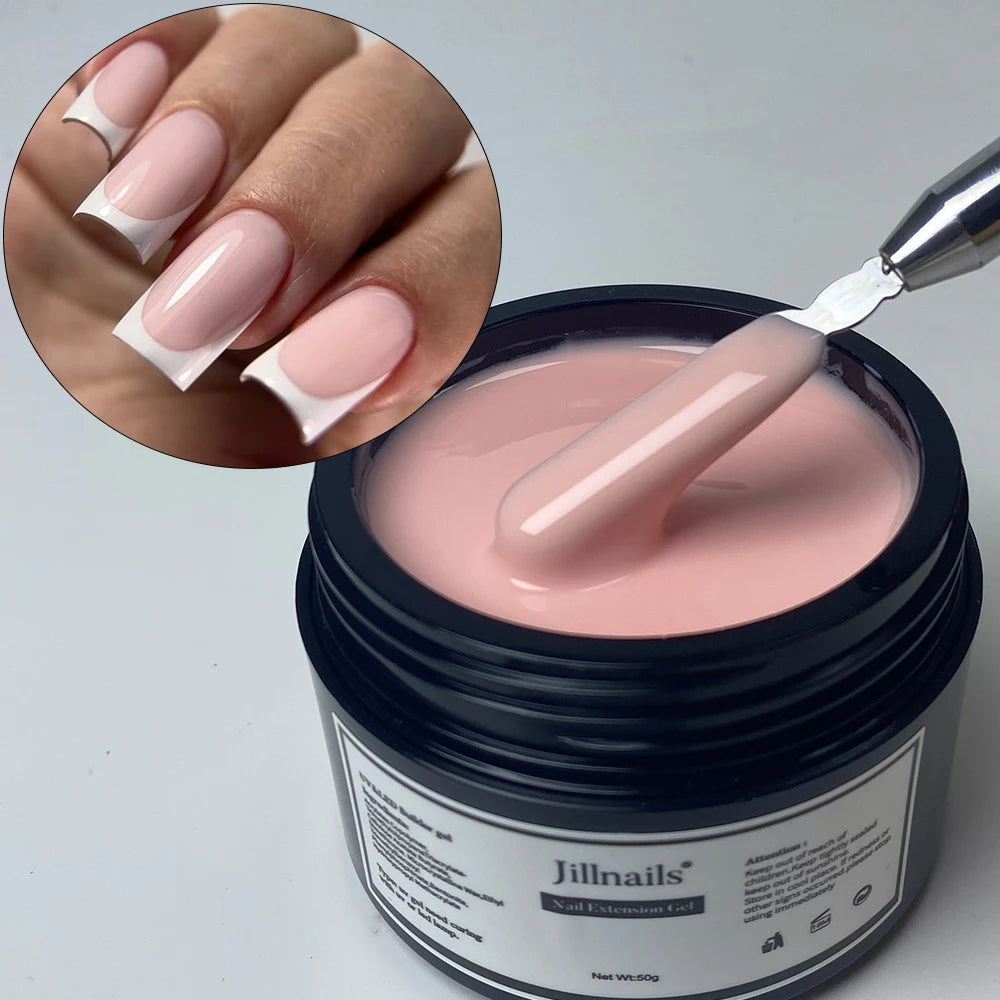 Jillnails Liquid Builder Nail Gel TPO Hema Free for Nail Extension Pink Brown Nude Milky White 50g/100g Nails UV Gel