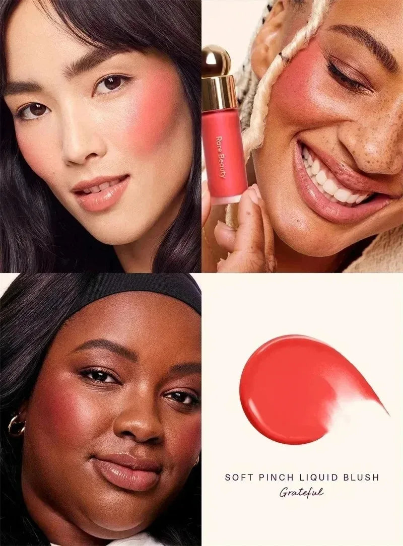 Rare Beauty Multicolored Lipstick Liquid Blush Smoothly Long Lasting Plump Makeup Hope Love Virtue Happy Wonder Worth Cosmetic