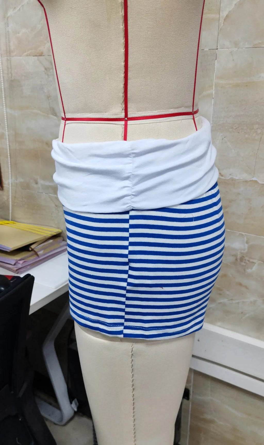 Y2k Cute Contrast Color Elastic Low Waist Slim Fit Micro Shorts Women Fold Over Striped Mini Shorts Teen Girl Pjs Lounge Bottoms