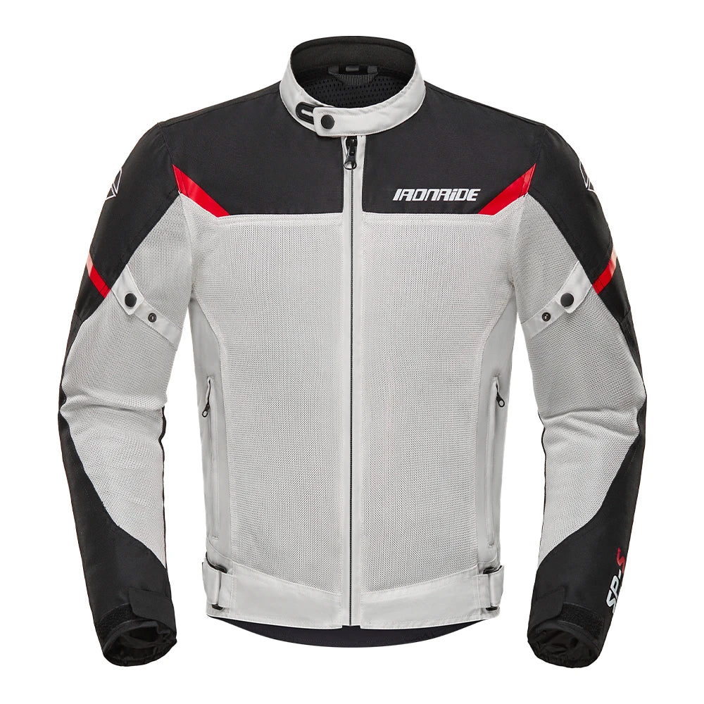 Summer Motorcycle Jacket Man Mesh Breathable Motorbike Riding Moto Jacket Waterproof Outdoor Motocross Riding Protective Gears