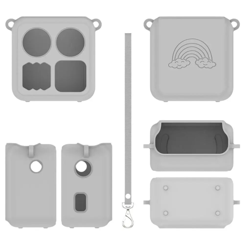 For Yoto Mini Small Audio Player Protective Case Can Hold Cassette Tape Hanging Rope Simple Solid Color Storage