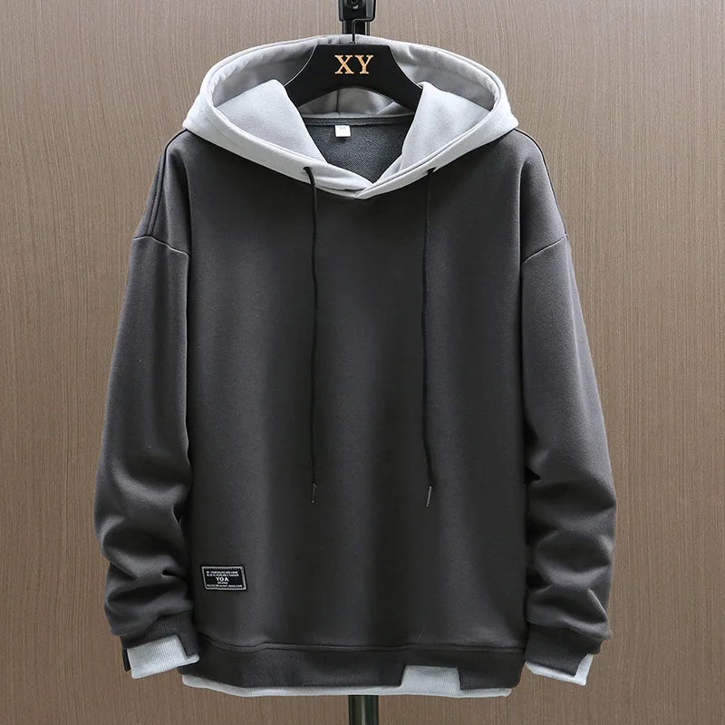 Hoodie Sweatshirt Men's Spring Autumn New Style American Simple Jacket Casual Loose Fit Polyester Fabric Breathable Quick Dry