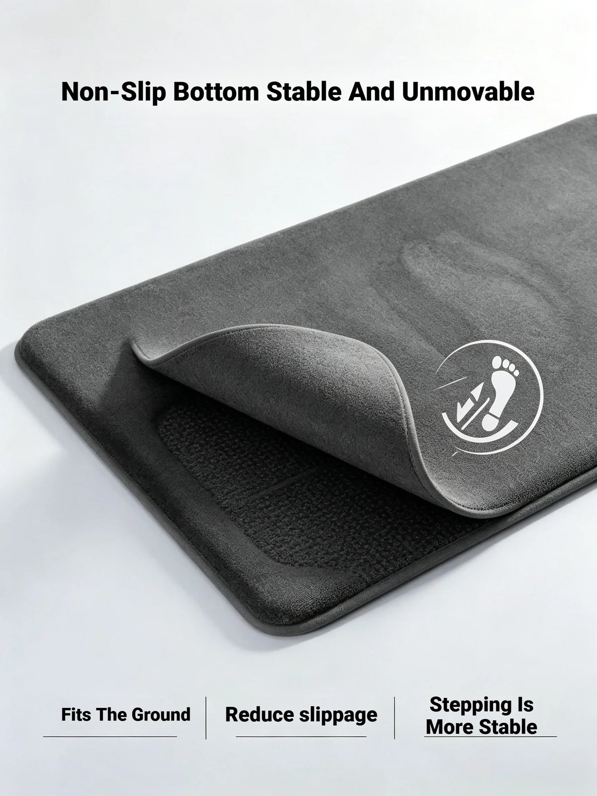 Super Absorbent Coral Velvet Non Slip Bath Floor Door Mat For Bathroom Household Home Decoration