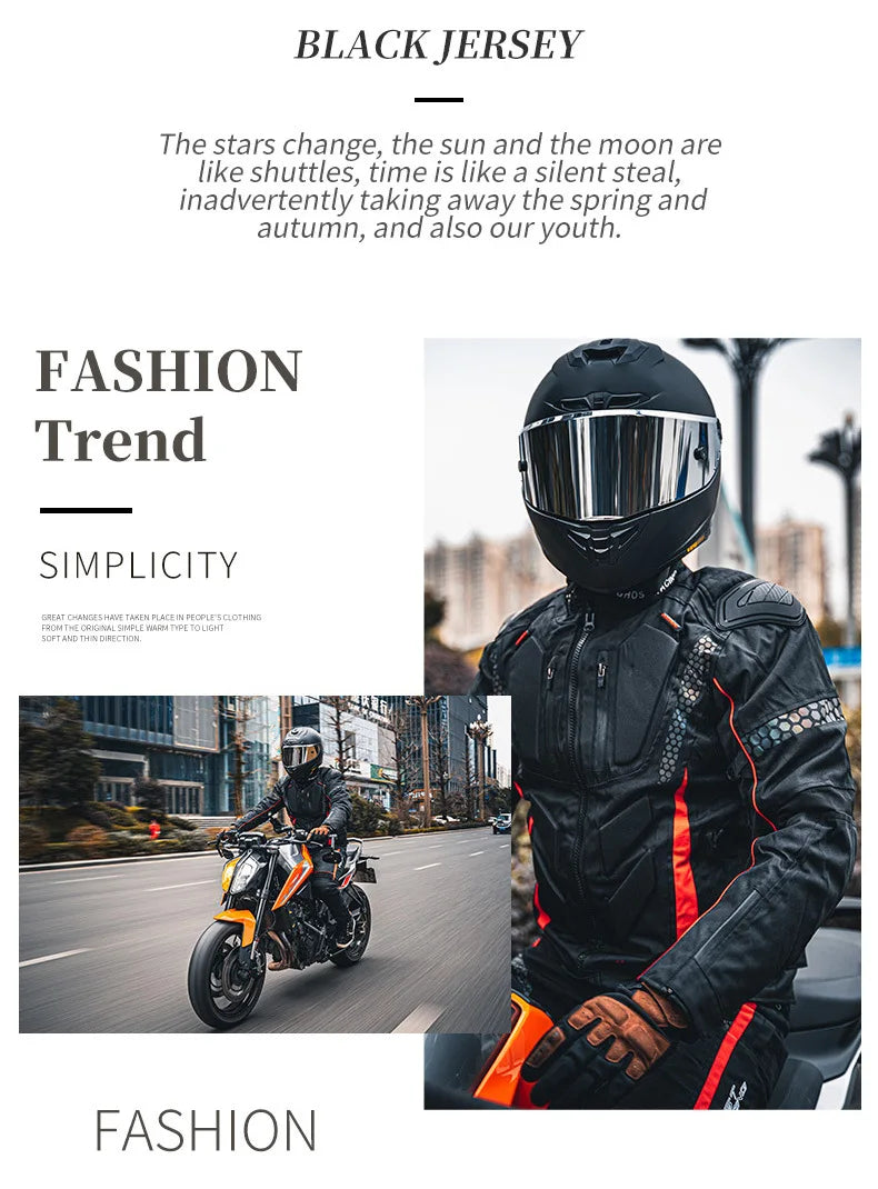 Waterproof Motorcycle Jacket Men Blouson Moto Autumn Winter Cold-proof Motocross Motorbike Riding Clothing Motorcycle Equipment