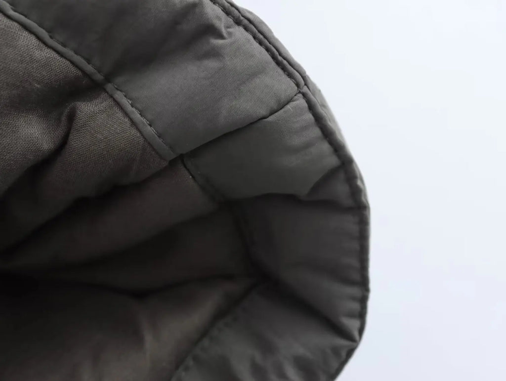 Fashion Lace Up Padded Cotton Jacket Women 2025 Winter Casual Loose Parkas Coat Vintage Outwear Female Warm Quilted Outerwears