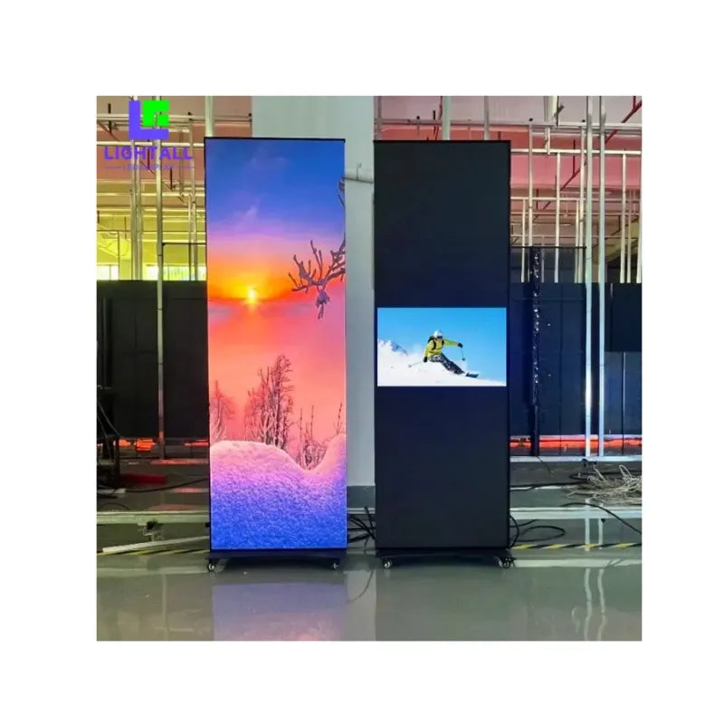 New Arrival Indoor Outdoor Capacitive  Stand Floor Advertising Poster Screen Full Color Digital LED Display Screen