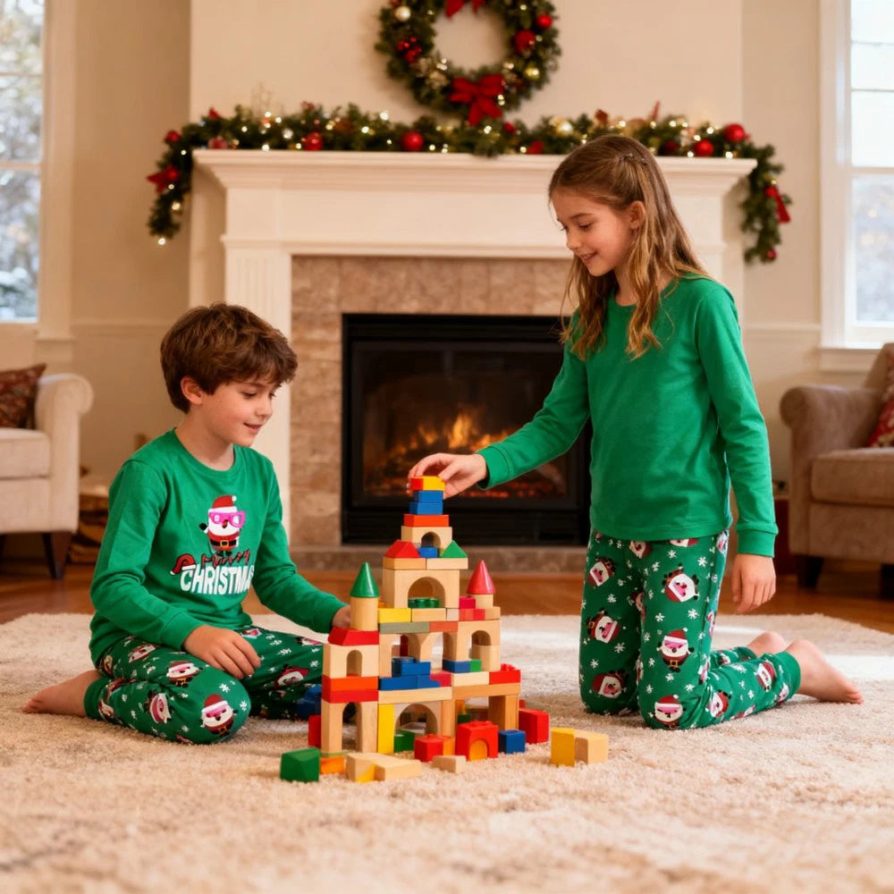 Boys Pajamas Sets 3 to 4 5 6 7 10 12 Years Winter Cotton Long Sleeve Kids Pyjama Toddler Girl Christmas Pijama Children Clothing