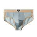 Men's Briefs Ice Silk Satin-like Briefs Men's Underpants Summer Breathable Quick Drying Panties Sexy U Pouch Underwear