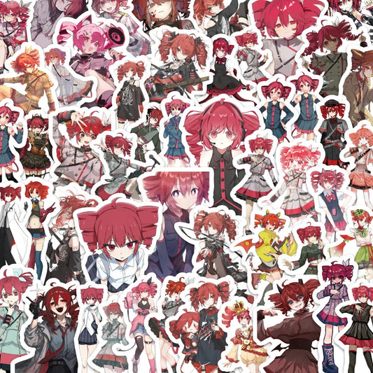 60Pcs Kasane Teto Anime Stickers Vinyl Waterproof for Laptop Phone Case Notebook Water Bottle DIY Stickers