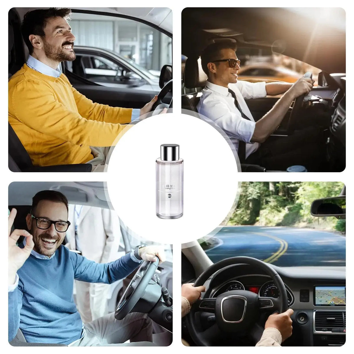 50ML Car Perfume Diffuser Auto Smart Air Diffusers Adjustable Concentration Essential Oil Diffuser Rechargeable Car Fragrance