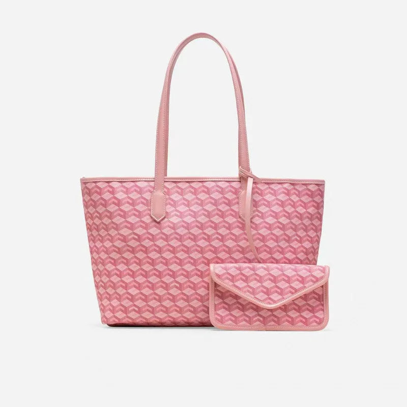 Large Capacity Geometric Print Tote Bag Fashion Women's Handbag Shopper Bag