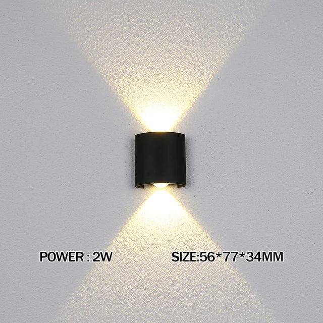 LED Wall Light IP65 Outdoor Waterproof Garden Fence Aluminum Indoor Fashion Wall Lamp For Bedroom Bedside Living Room Stairs