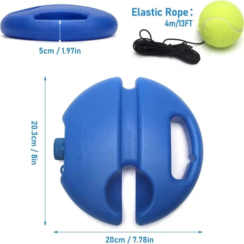1-20pcs Heavy Duty Tennis Training Aids Base With Elastic Rope Ball Practice Self-Duty Rebound Tennis Trainer Padel Accessories