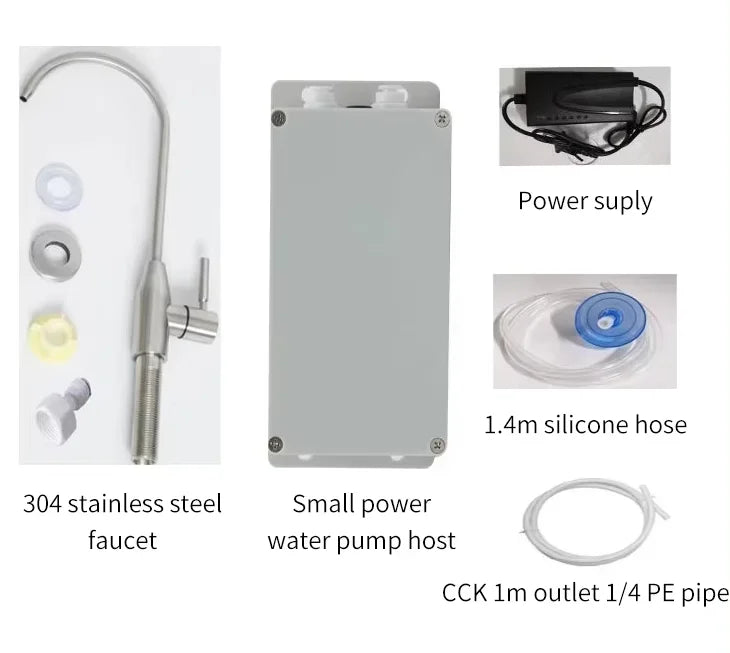 Automatic Water Suction Pump 12V Electric Water Pump Faucet Galley 1.5 L/ min Caravan Motorhome Boat Kitchen Water Pump