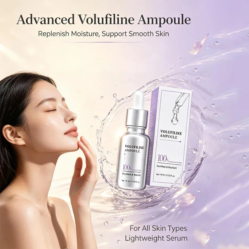 Volufiline Asiatica Ampoule 10ml Plumping Soothing Facial Serum Hydrating Moisturizing Essence Gentle Daily Skin Care Ampoule
