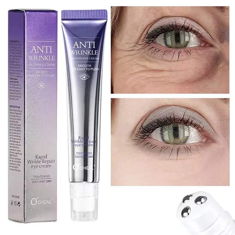 Anti Wrinkle Anti Dark Circle Eye Cream Roller Massager Moisturizing Eye Bags  Retinol Anti Aging Eye SkinCare Products O'CHEAL