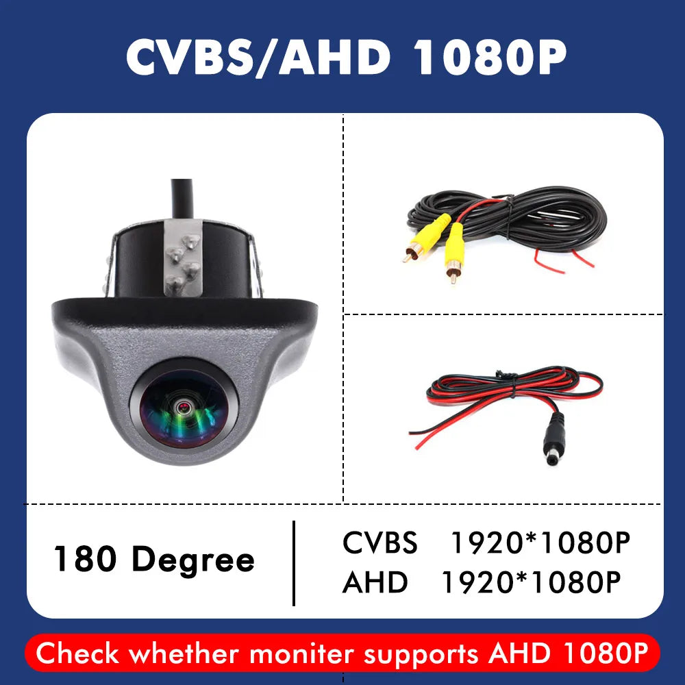 AHD 4K Car Backup Camera – 180° Wide Angle