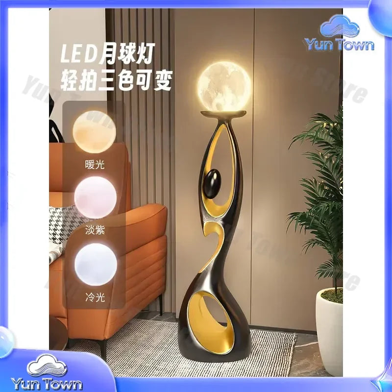 Art Floor Lamp for Living Room Bedroom Sofa Side Decorative Ambient Light Medieval Style High End Light Luxury Standing Lamp