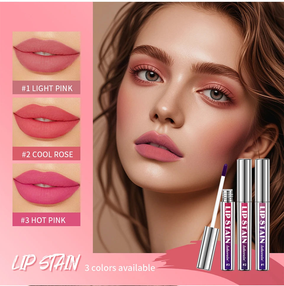Lakerain Peel-off Lip Gloss Matte Natural Mist Lip Tinted Waterproof Long Lasting Lipstick Makeup Tear Contour Stain Cosmetics