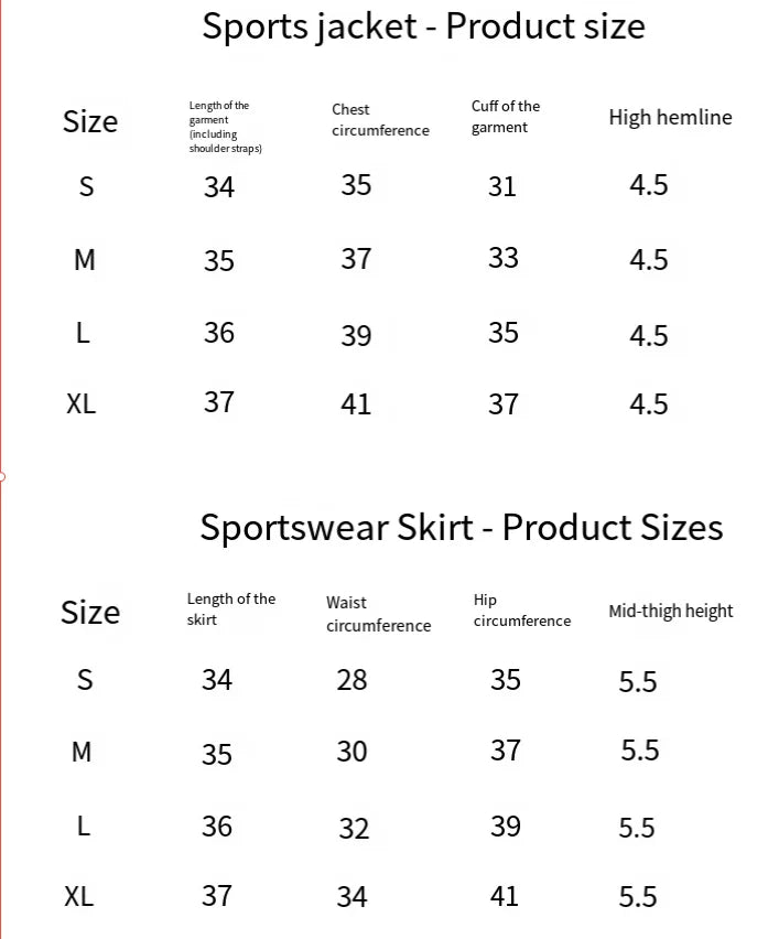 New two-piece contrasting white stripe suspender, running sports bra, tennis skirt, yoga suit set