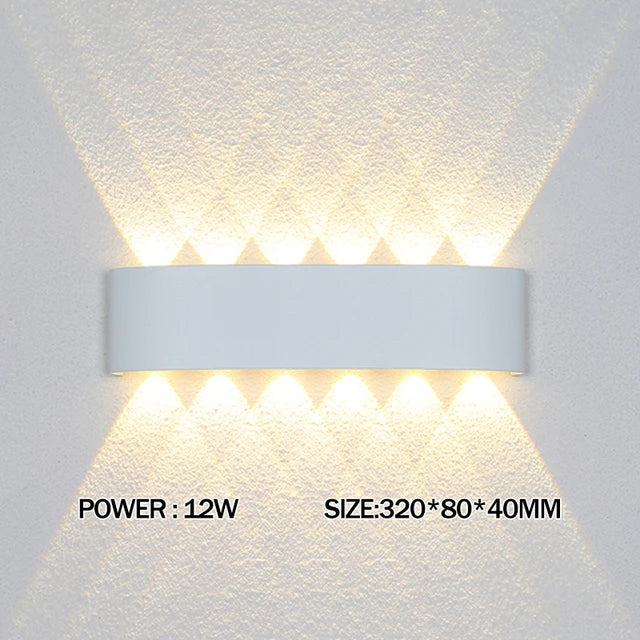 Led Wall Lamps Outdoor Indoor Waterproof IP65 wall lights for home AC110-220V 2/4/6/8/10/12W Garden Lights Outdoor Light decor