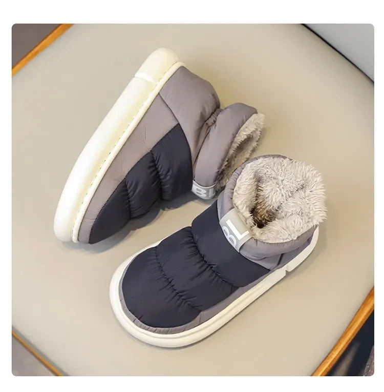 Snow Boots Men Women Winter  New Lovers Plush Thick Comfortable Cotton Shoes Waterproof Anti Slip Outdoor Casual Shoes Flats
