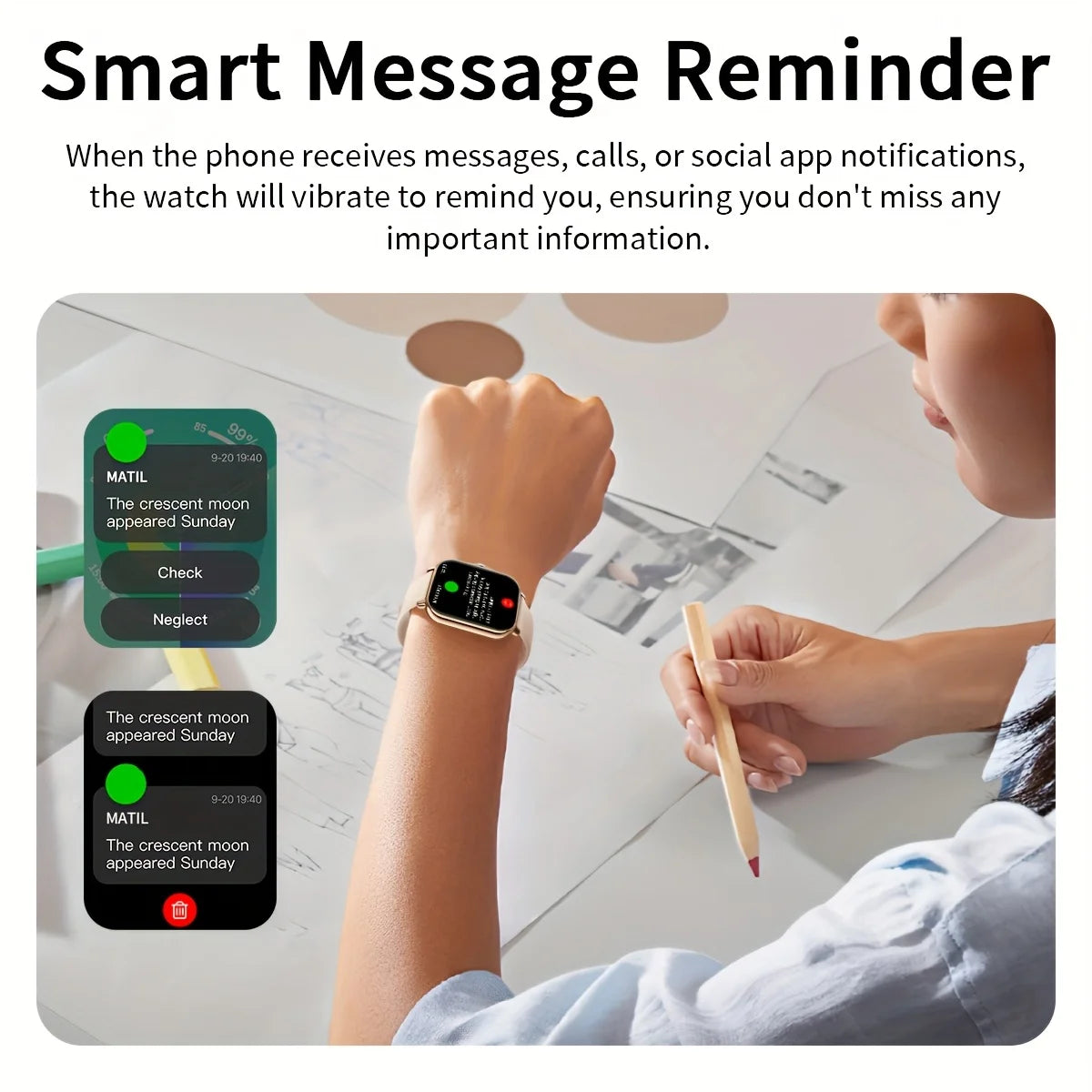1.83-Inch Smart Watch with Bluetooth Calling